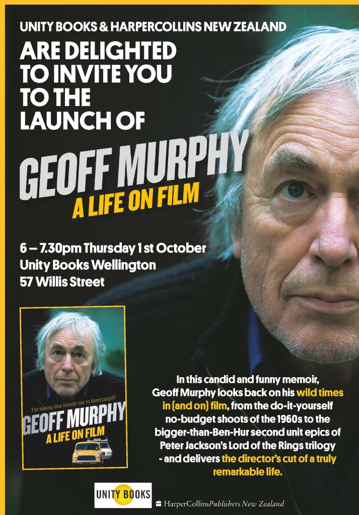 Geoff Murphy launch invitation