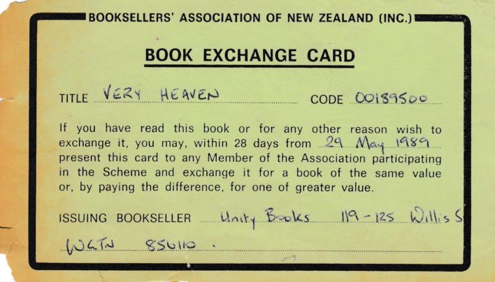 Exchange Card, 28th May 1989