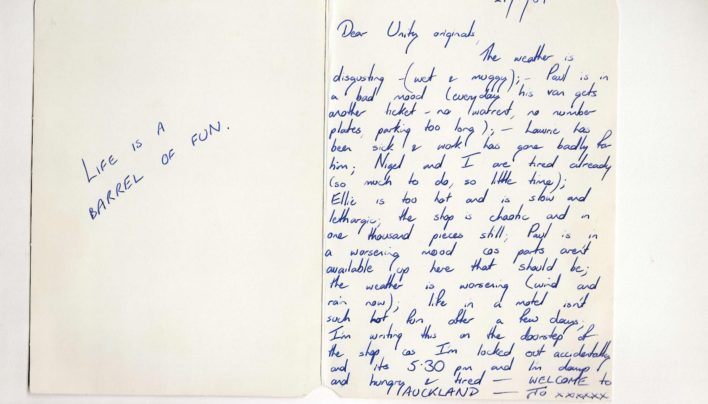 Jo Harris letter, 27th January 1989