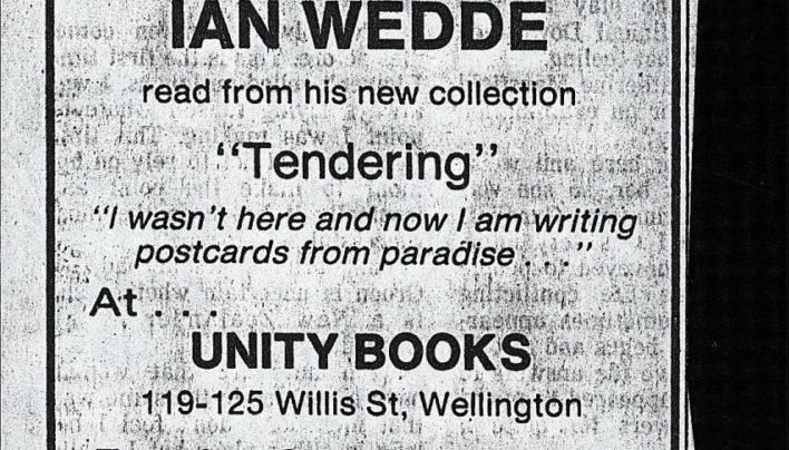 Ian Wedde at Unity Books, October 1988