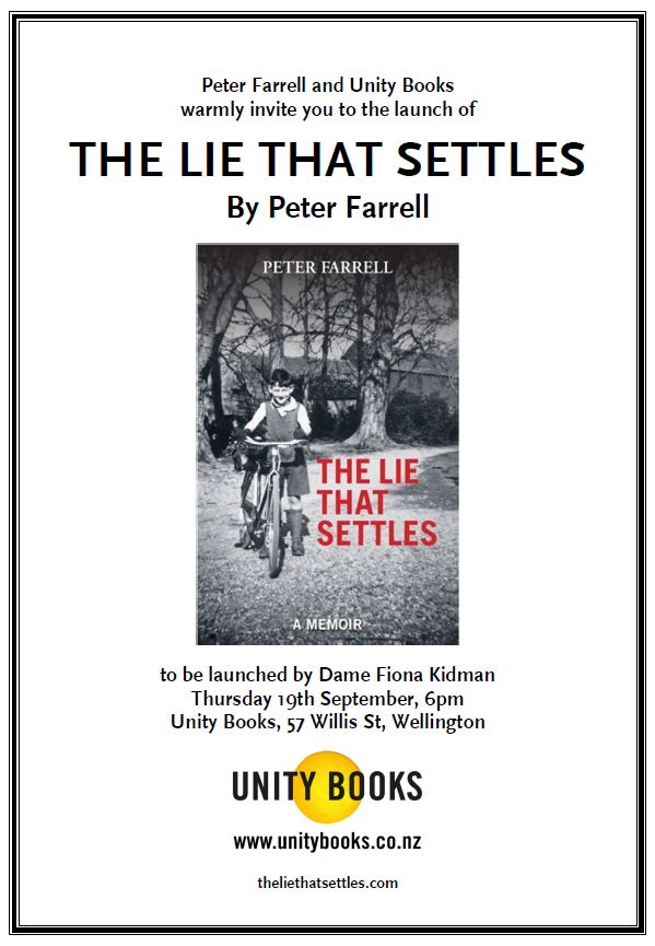 BOOK LAUNCH: The Lie That Settles by Peter Farrell