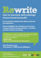 LAUNCH | Rewrite by Lynda Harris | 6pm Thursday 4th June | Unity Wellington