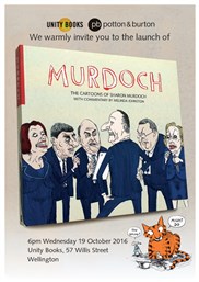 Book Launch | Murdoch: The Cartoons of Sharon Murdoch with Commentary by Melinda Johnston | Wed 19th October 6pm | In-store at Unity