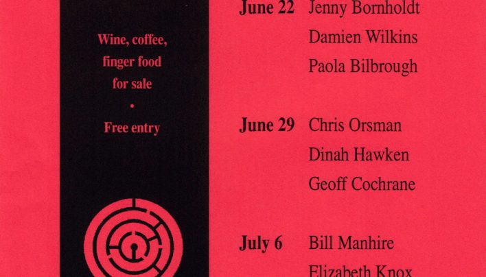 Writers at The Vault, from 22nd June 1991