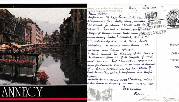 Alan Preston, A Postcard from France, 6th September 1989