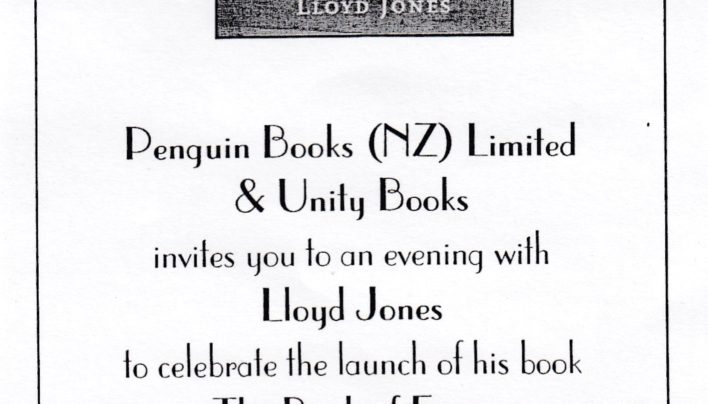 Lloyd Jones launch, 23rd August 2000