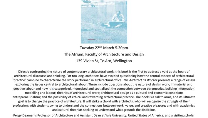 Architect as Worker launch, 22nd March 2016