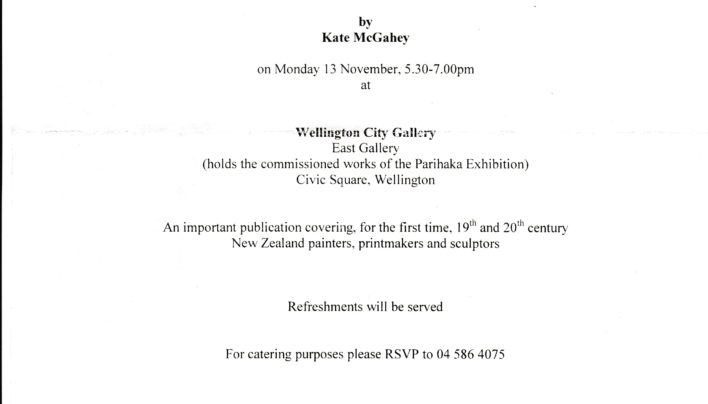 Concise Dictionary of New Zealand Artists launch, 13th November 2001