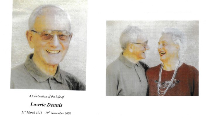 Lawrie Dennis funeral, 23rd November 2000