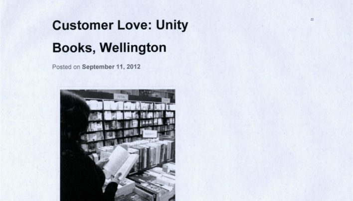 Customer Love via Indiebound, 9th November 2012