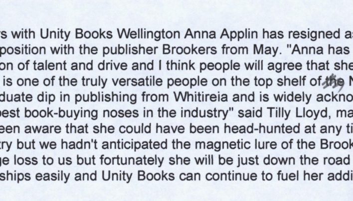 Anna Applin resigns as buyer, 8th April 2006