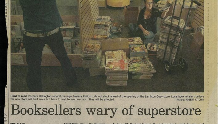 “Booksellers wary of superstore” article, Dominion Post, 14th March 2007