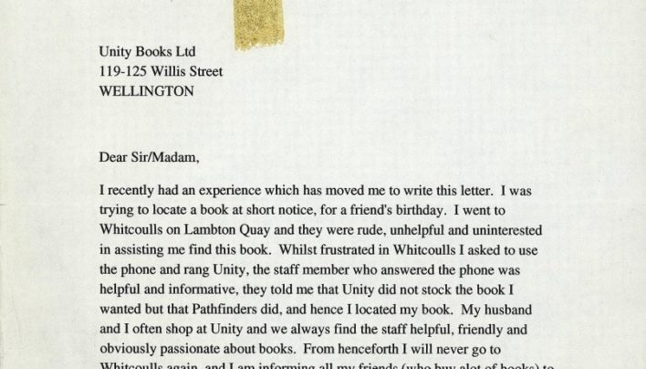 Nice feedback letter, 21st June 1995