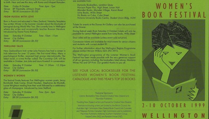 Listener Women’s Book Festival, 2nd – 10th October 1999