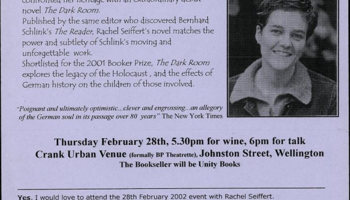 Rachel Seiffert event, 28th February 2002