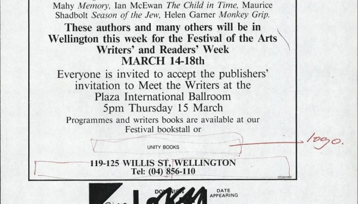 Writers and Readers Week 14th-18th March 1990