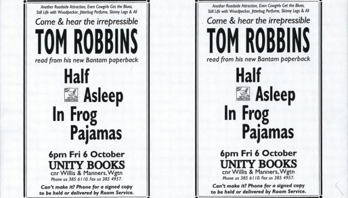 Tom Robbins event, 6th October 1995