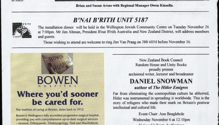 Daniel Snowman event, 6th November 2002