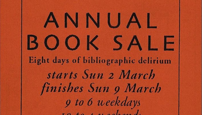 Book Sale, 2nd-9th March 1997