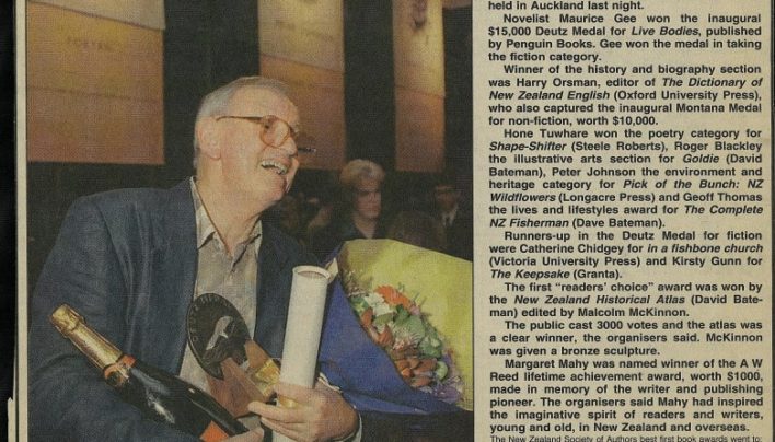 “Top awards go to Wellington writers”, Nz Herald, 1998