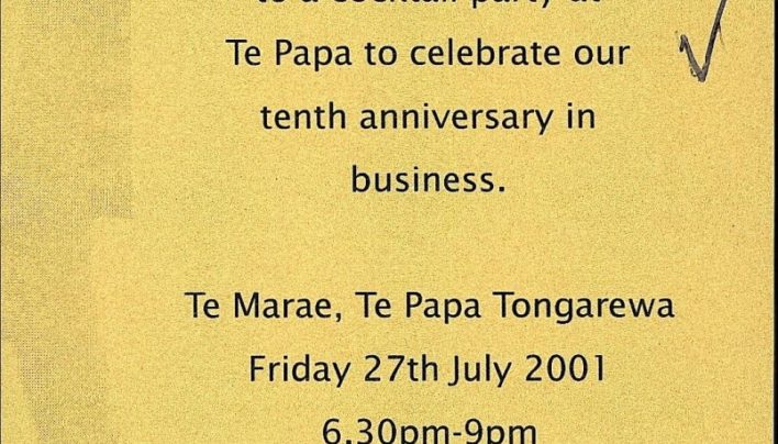 Huia (NZ) Ltd Tenth Anniversary, 27th July 2001