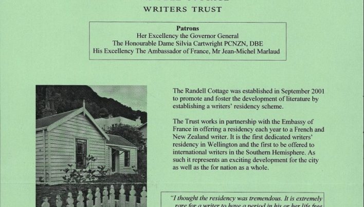 Randell Cottage Writers Trust, 2001