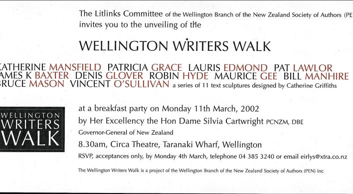 Writers Walk, 11th March 2002