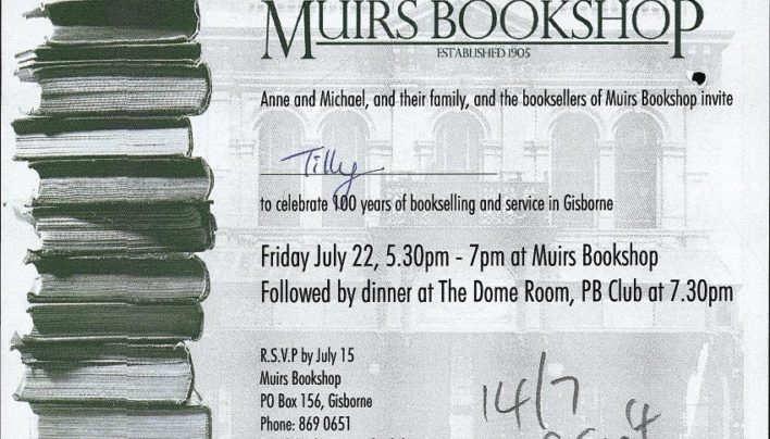 Muirs Bookshop turns 100, 22nd July 2005