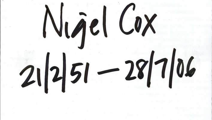 Death of Nigel Cox, 28th July 2006